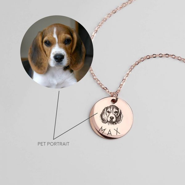 a dog custom personalized pet necklace gifts