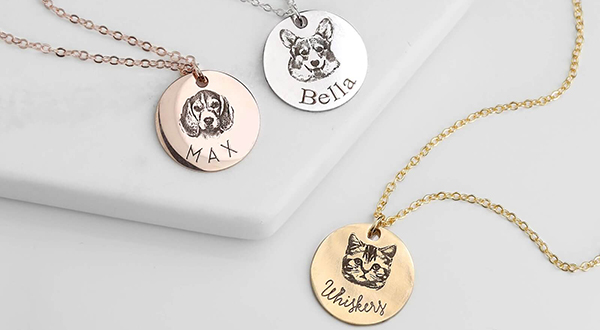 custom personalized pet necklace gifts