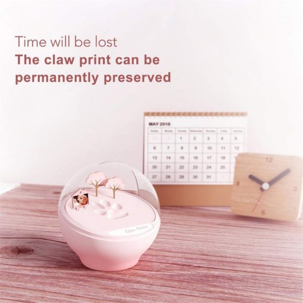 a pink paw print keepsake kit